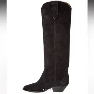 Isabel Marant Denvee Black Over the Knee Boots - size 37